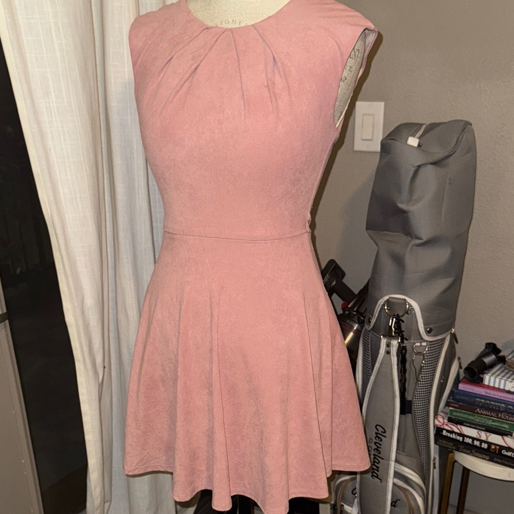 Teeze Me Elegant classy light Pink Sleeveless capsleeve dainty Dress size 3 - Picture 4 of 7